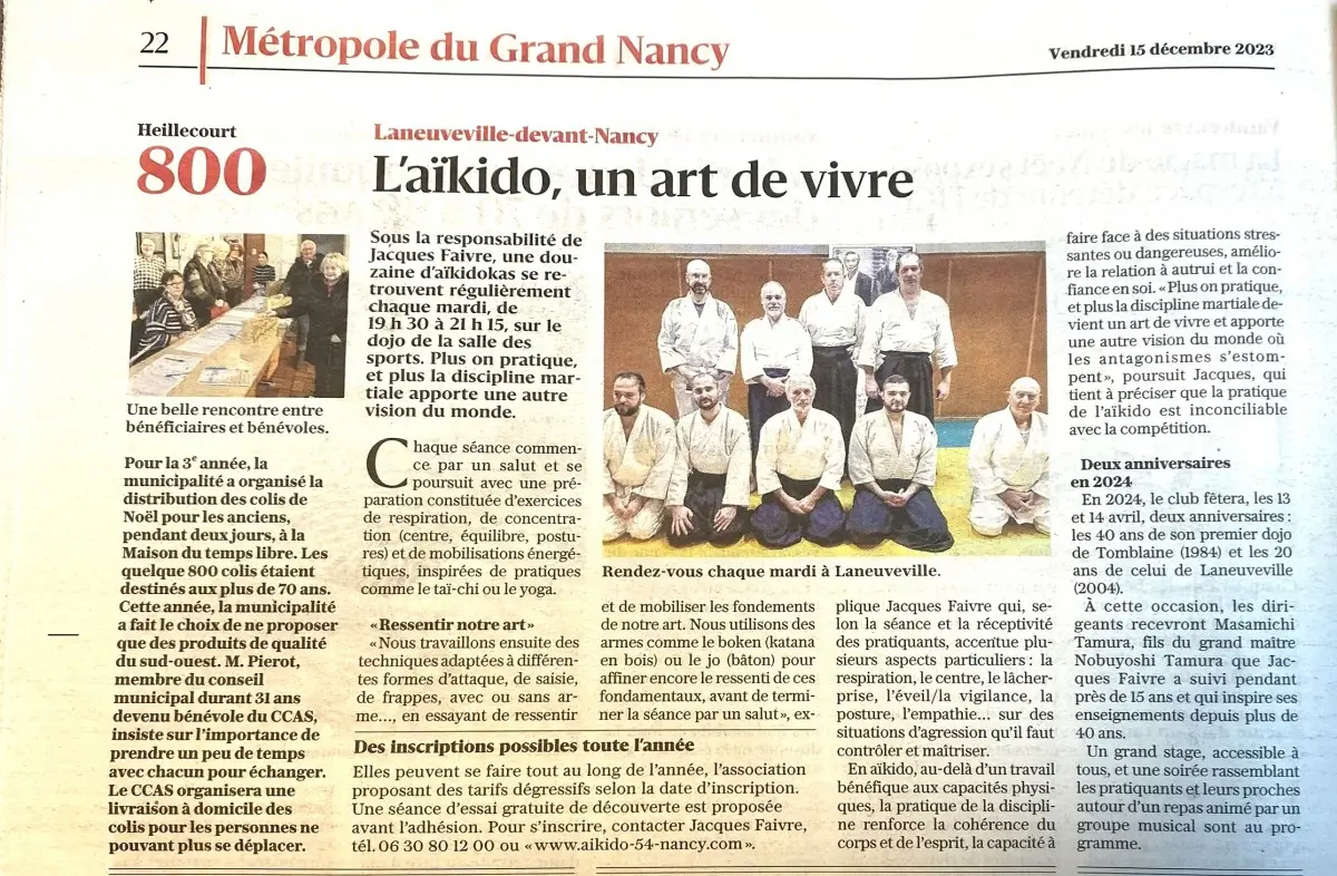 Aikido Traditionnel Ecole Europeenne