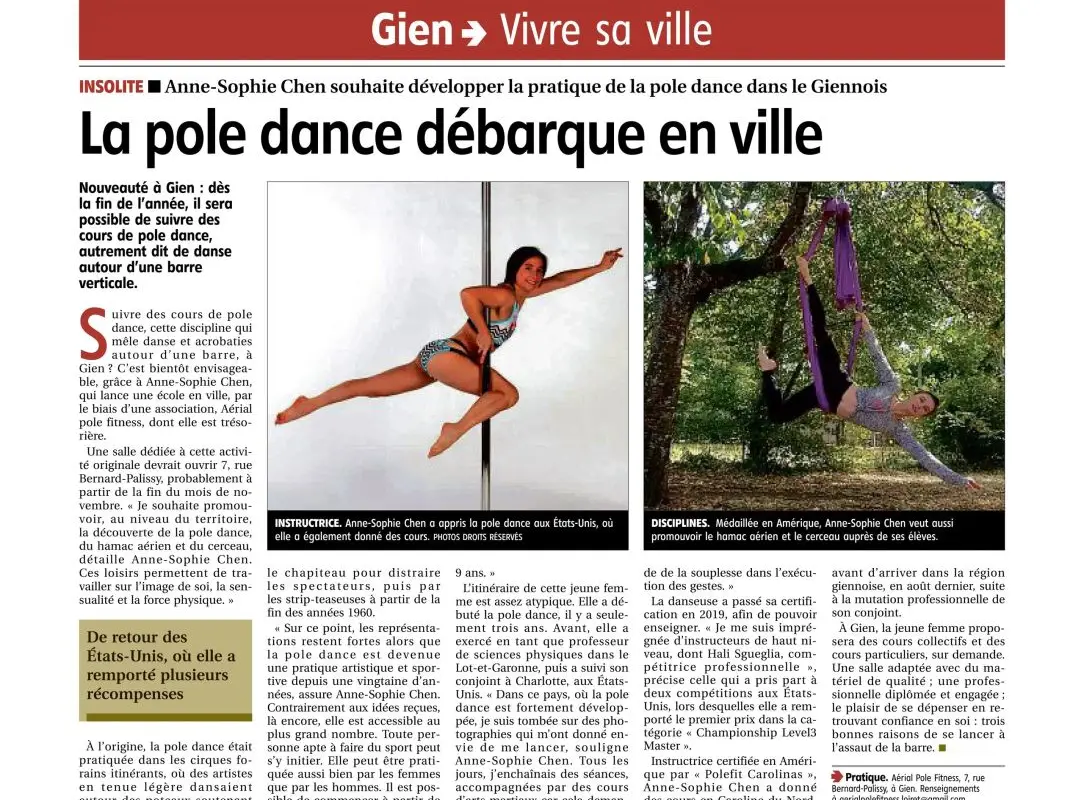 Aerial Pole Fitness
