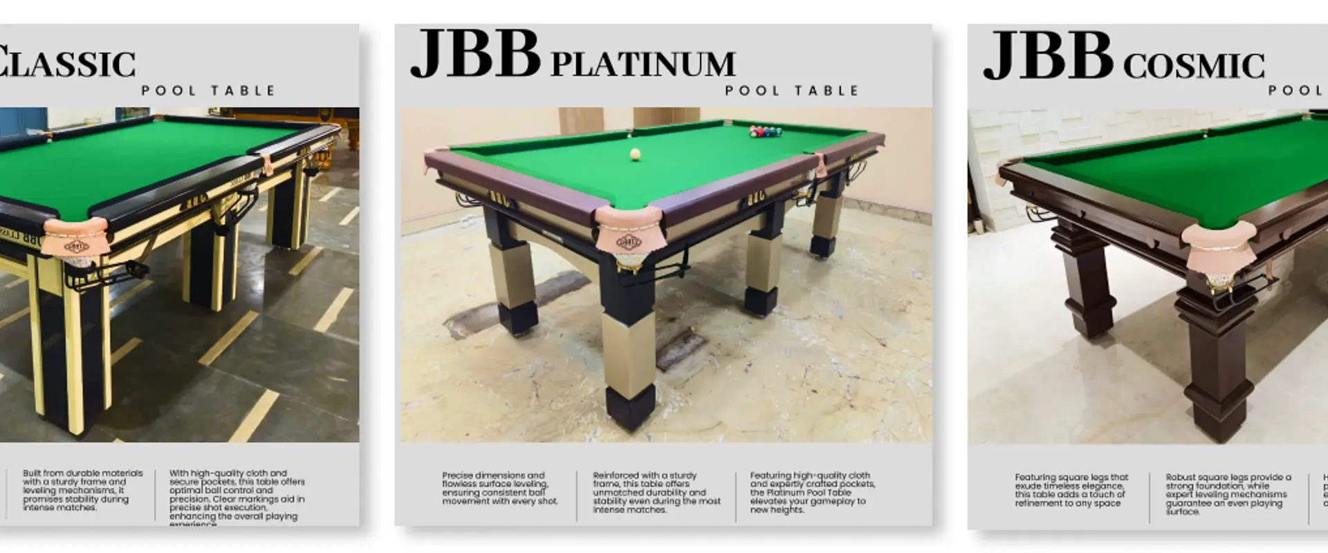 Jai Balaji Billiards - Billiards, Snooker & Pool Tables Manufacturer