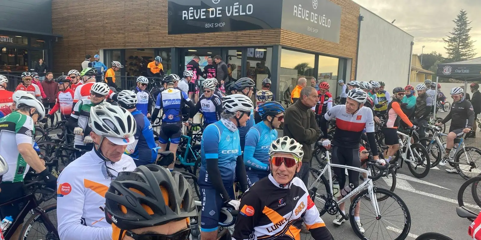 Départ route Lunel Bike