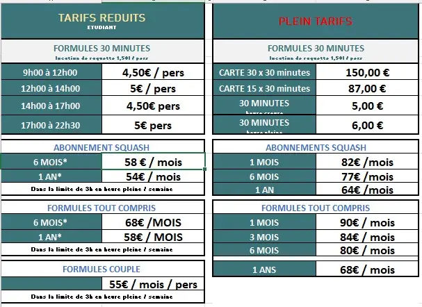 Sveltic - Squash Auvergne
