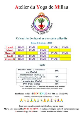Workshop Du Yoga Millau