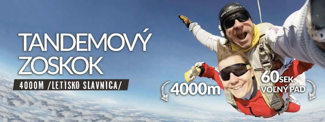 Tandemový Zoskok | Volnypad.sk