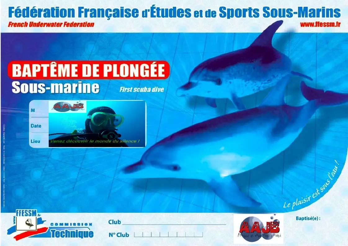 A.A.J.B. Plongée, Apnée & Nage avec palmes