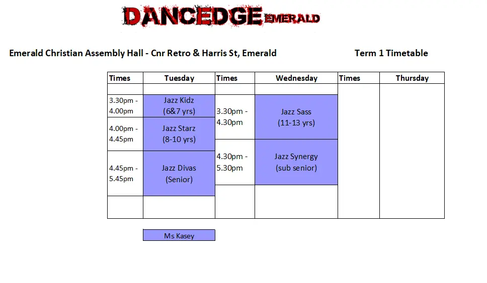 Emerald Dance Centre T/as DancEdge Emerald