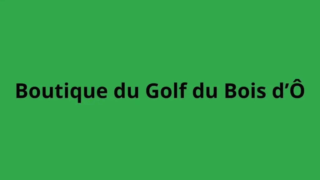 Golf du Bois d'O