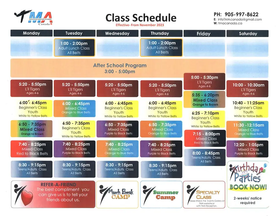 TaeKwonDo Masters Academy of Canada (TMA Canada)