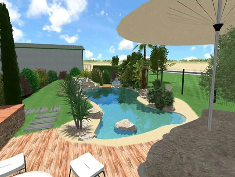 Chabrat Paysage Piscine
