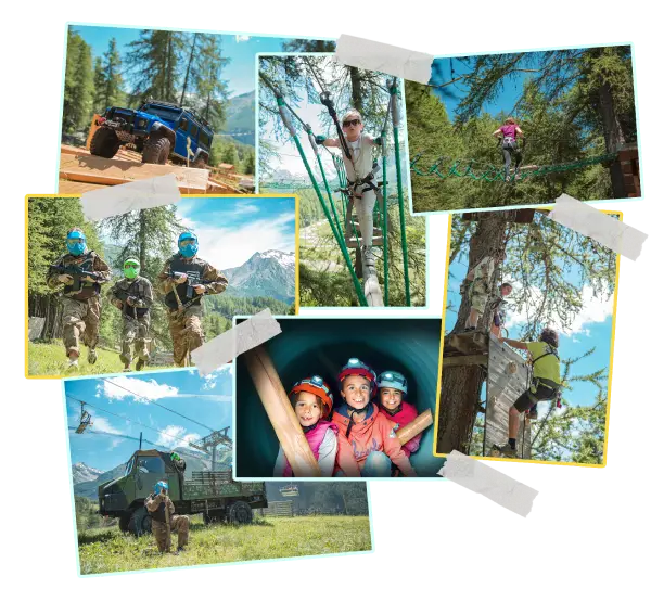 Jungle Aventure Les Orres , centre station 1650M
