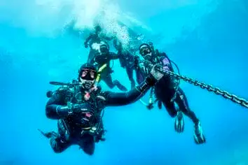 Dive in Blue