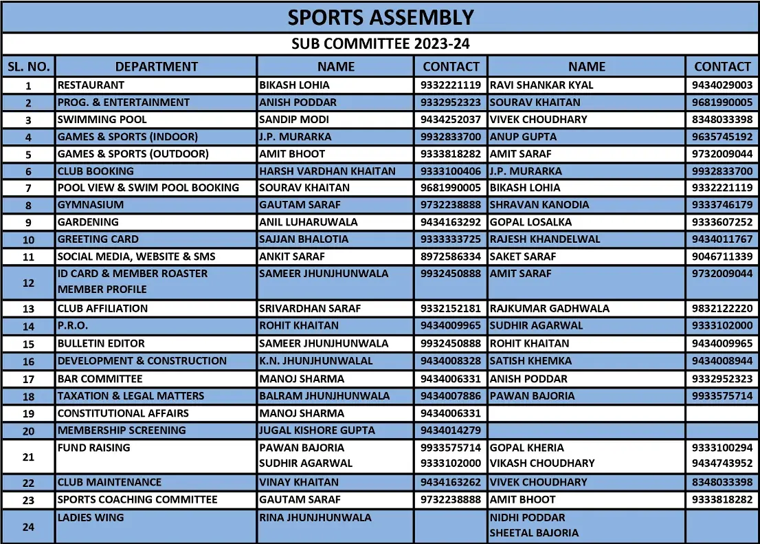 Sports Assembly