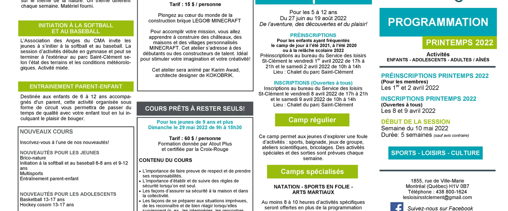Service des loisirs St-Clment