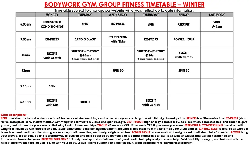 Bodywork Whangamata Gym