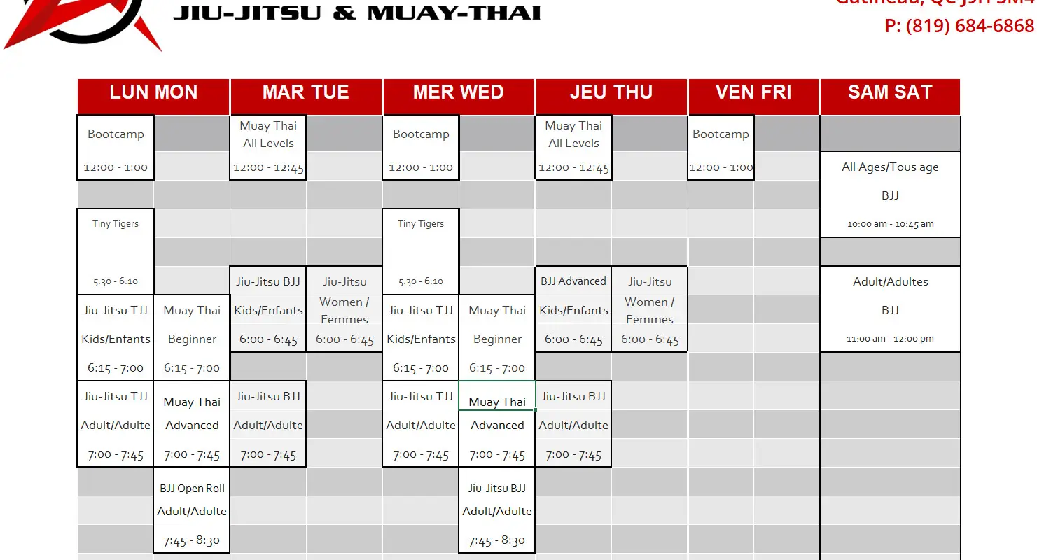 Aylmer Jiu-Jitsu & Muay Thai