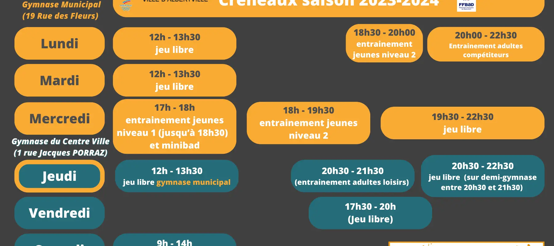 Badminton Albertville Ca Cartonne - BACC73