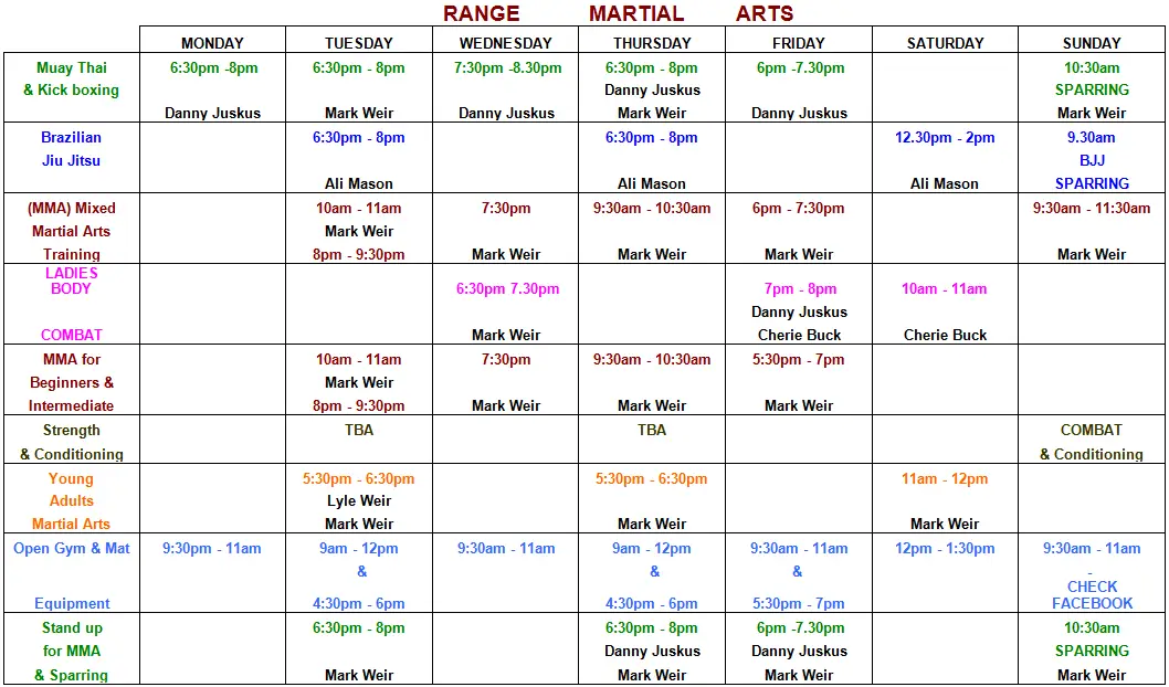 Range Martial Arts Academy