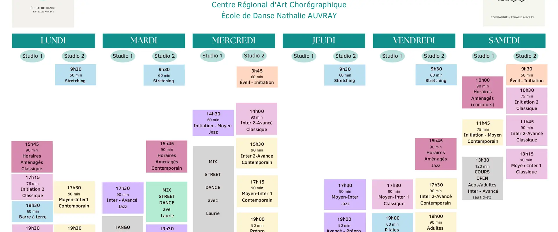 Center Regional Art Chorégraphique, Ballet School Nathalie Auvray