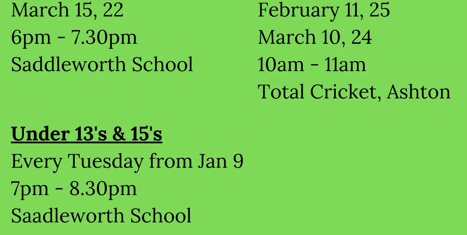 Greenfield Cricket Club