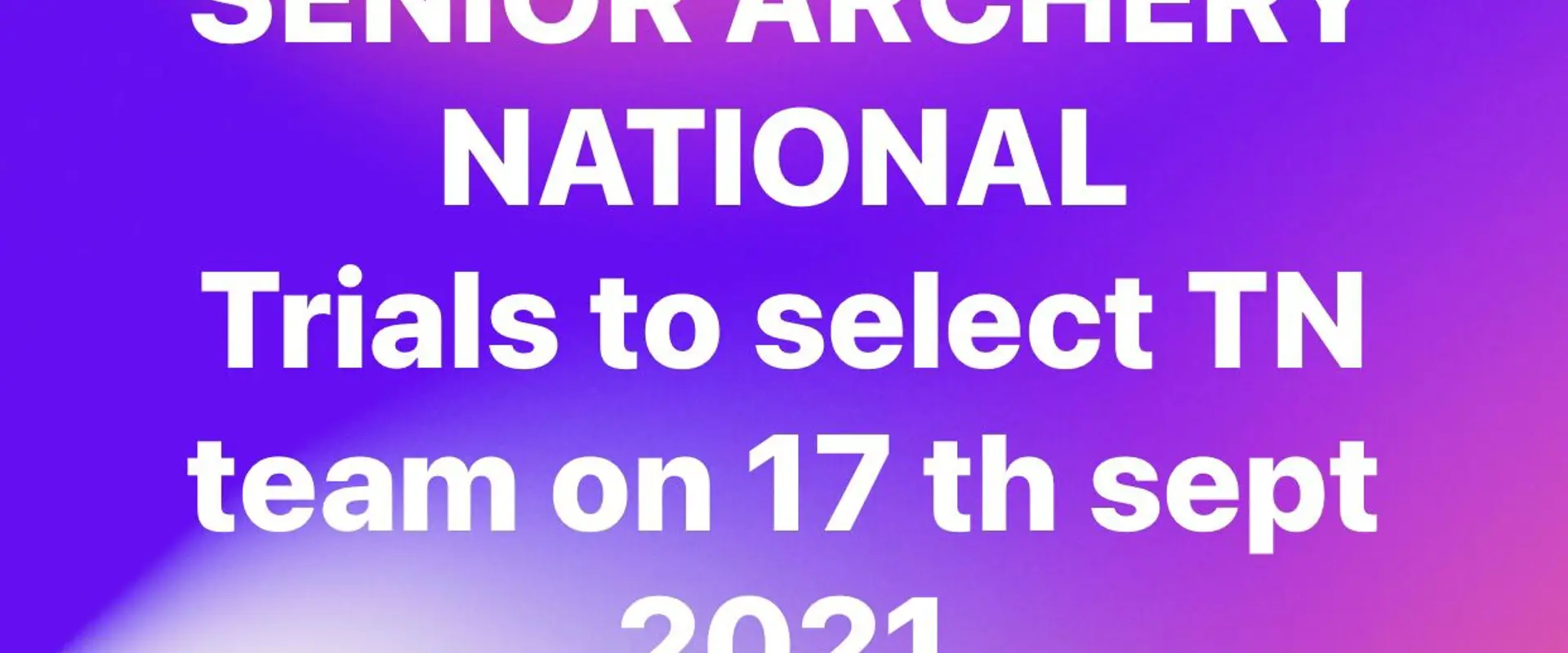 The Archery Association of Tamil Nadu - Archery Field