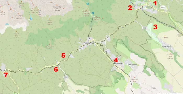 Bežkárska trať Tatranská Lomnica - Tatranská Kotlina