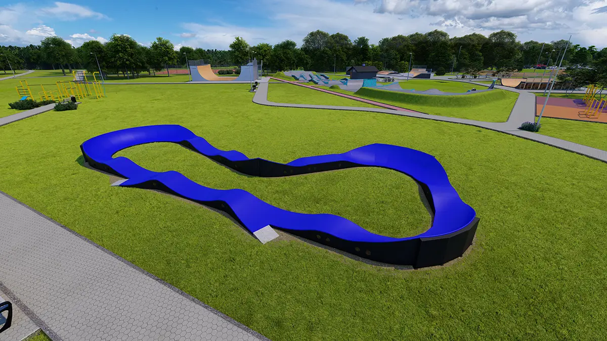 Espace glisse : pumptrack et skatepark modulaire