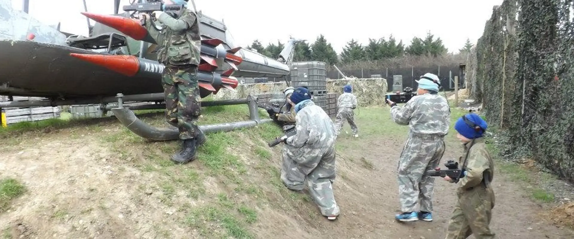 Kids laser tag and paintballing