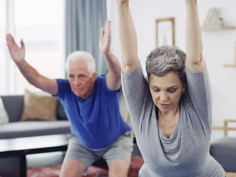 A Seniors Yoga men's & ladies