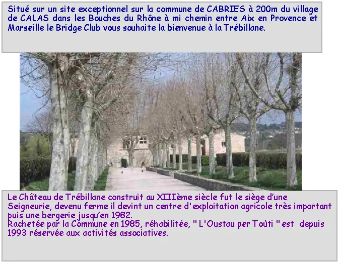 Bridge Club Cabries Calas