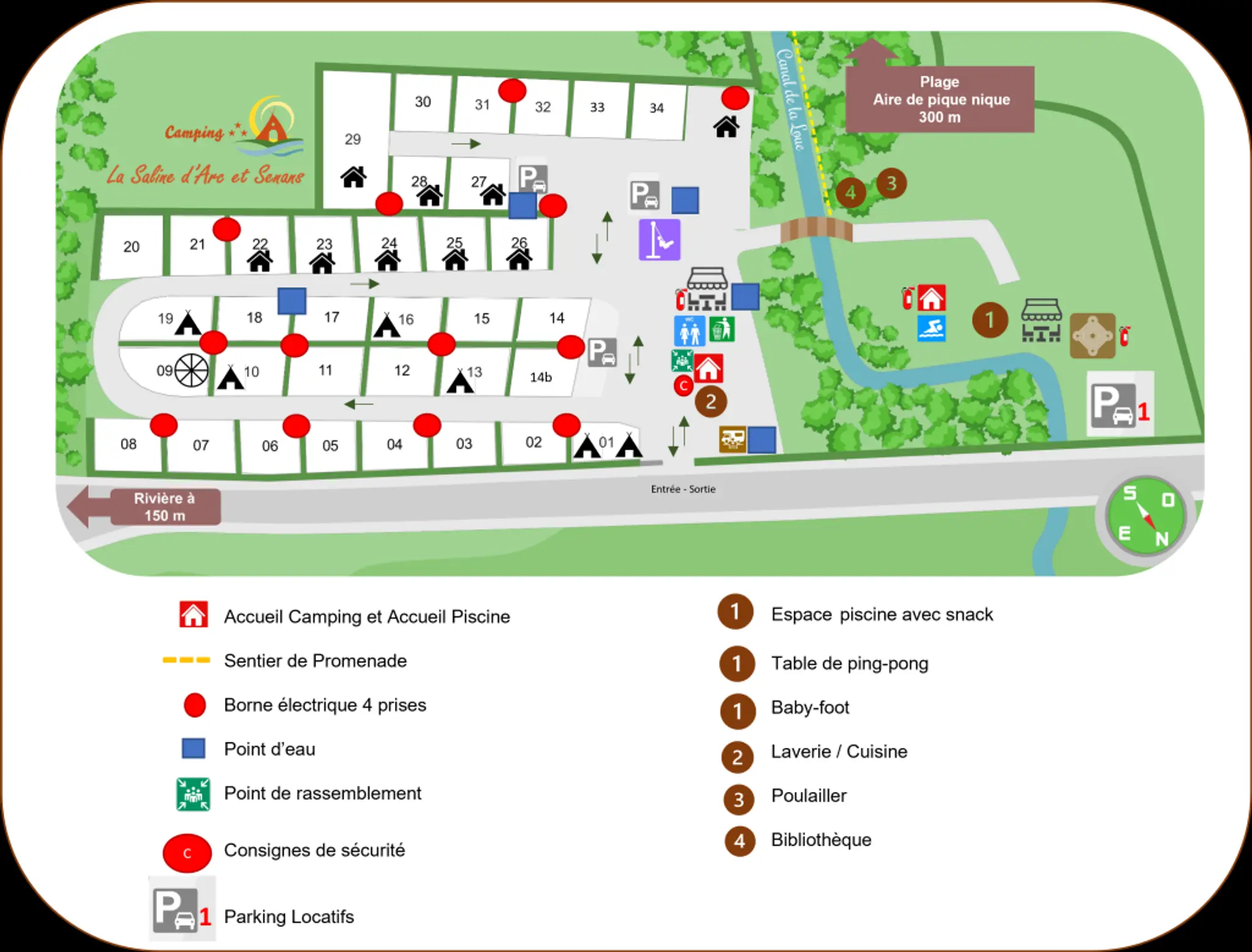 Camping*** La Saline , Les Bords de Loue