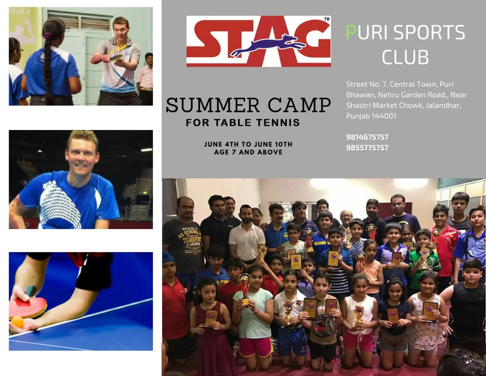 Puri Sports Hub Jalandhar - Table Tennis Academy