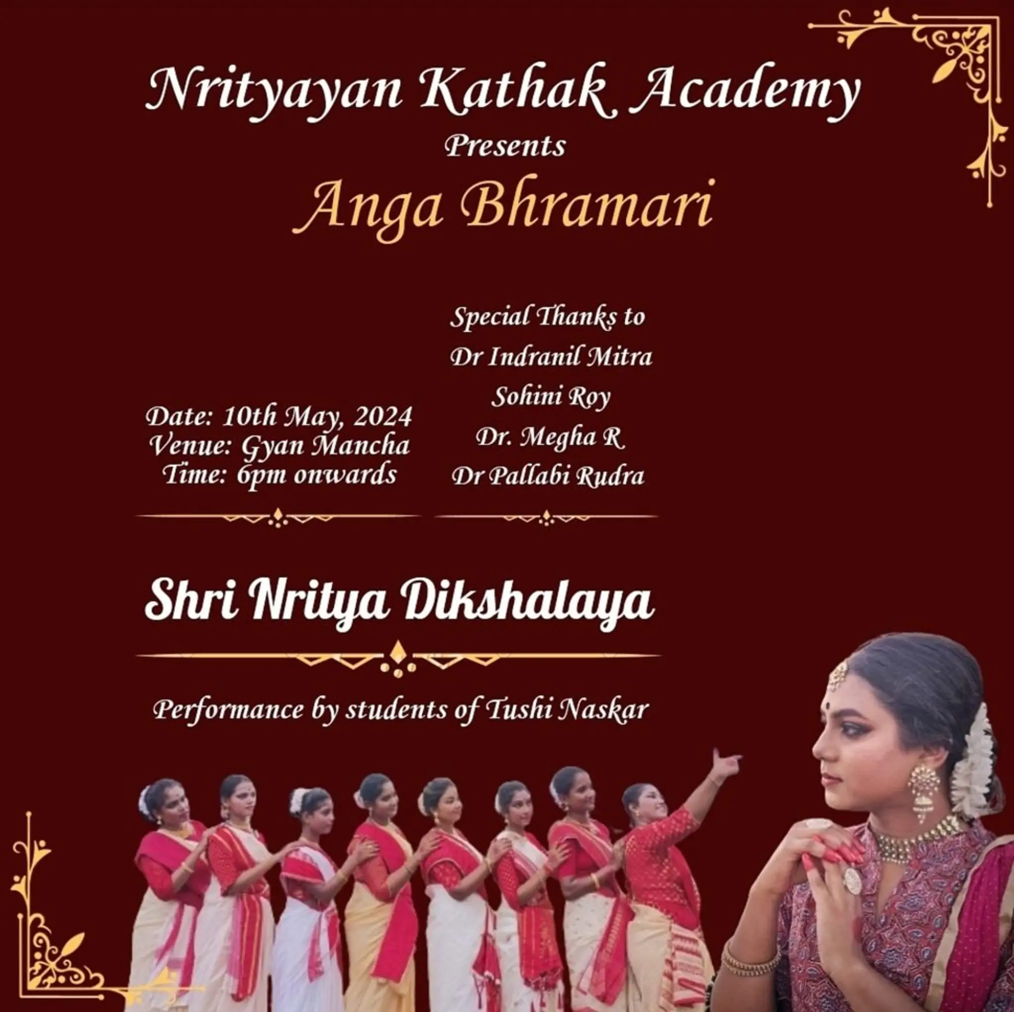 Rituparna Biswas Nrityayan kathak Academy,Garia, Kolkata
