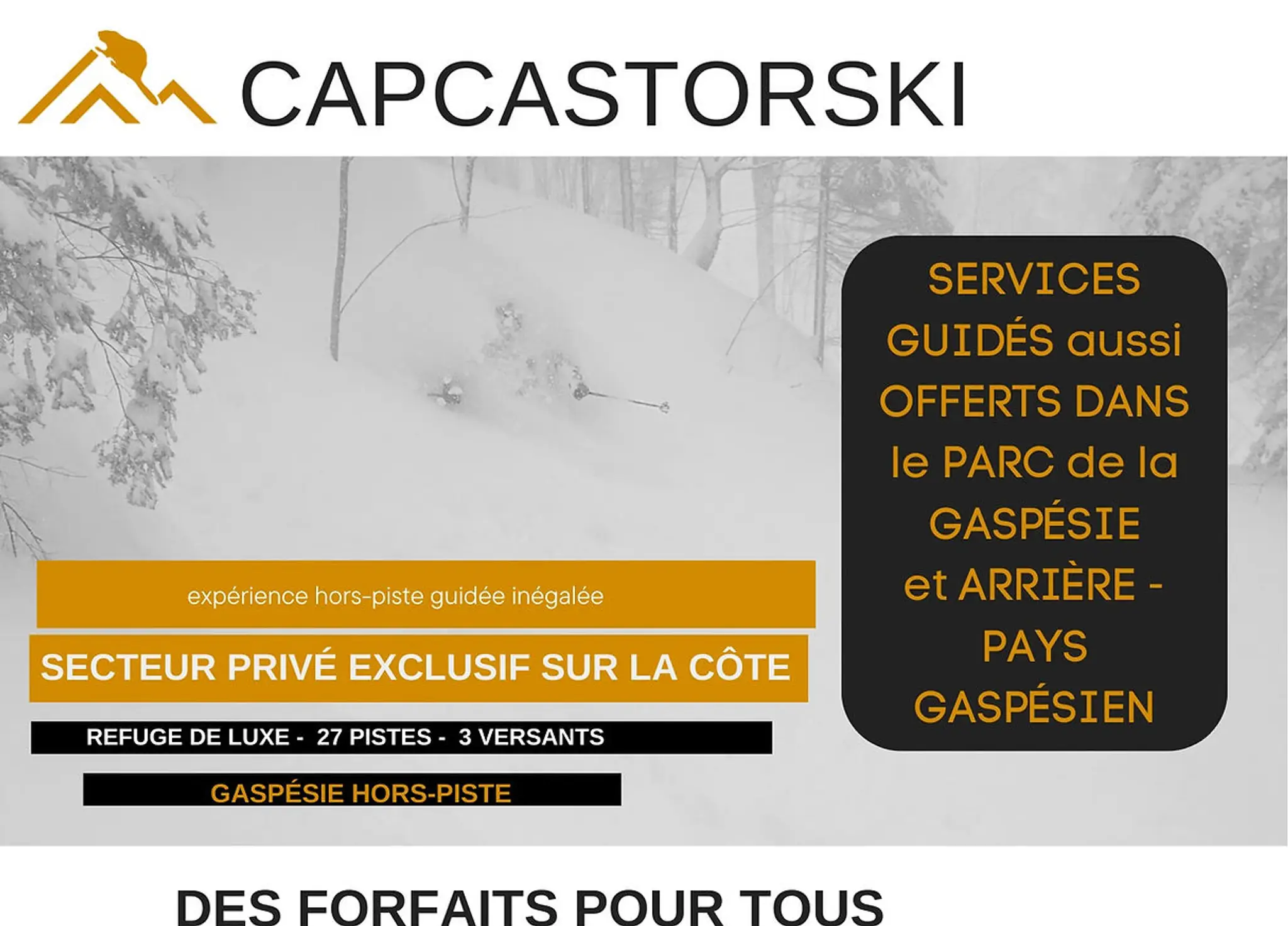 Cap castor - ski hors-piste 1