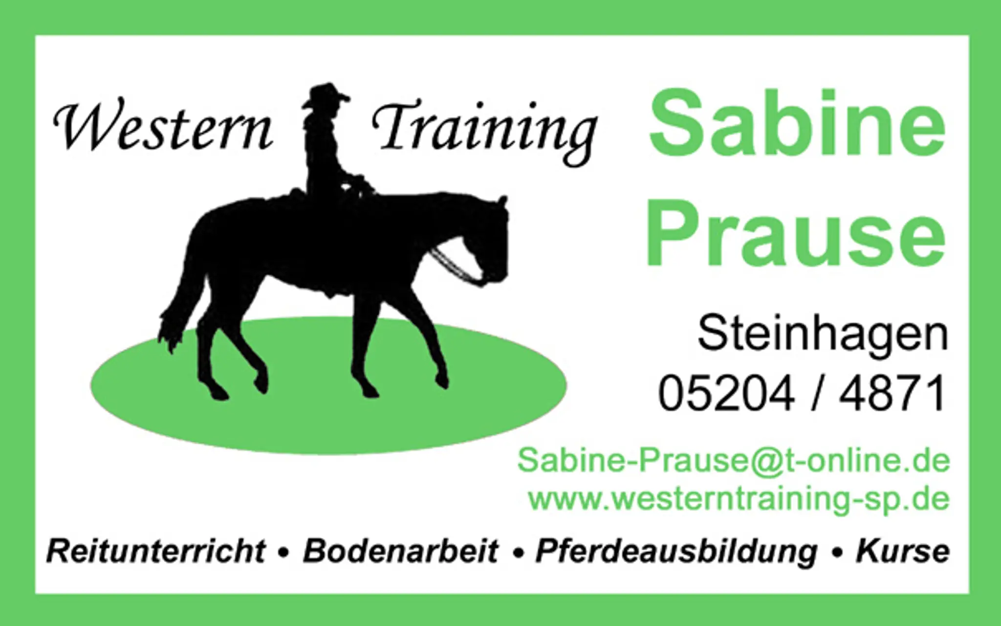 Westerntraining Sabine Prause