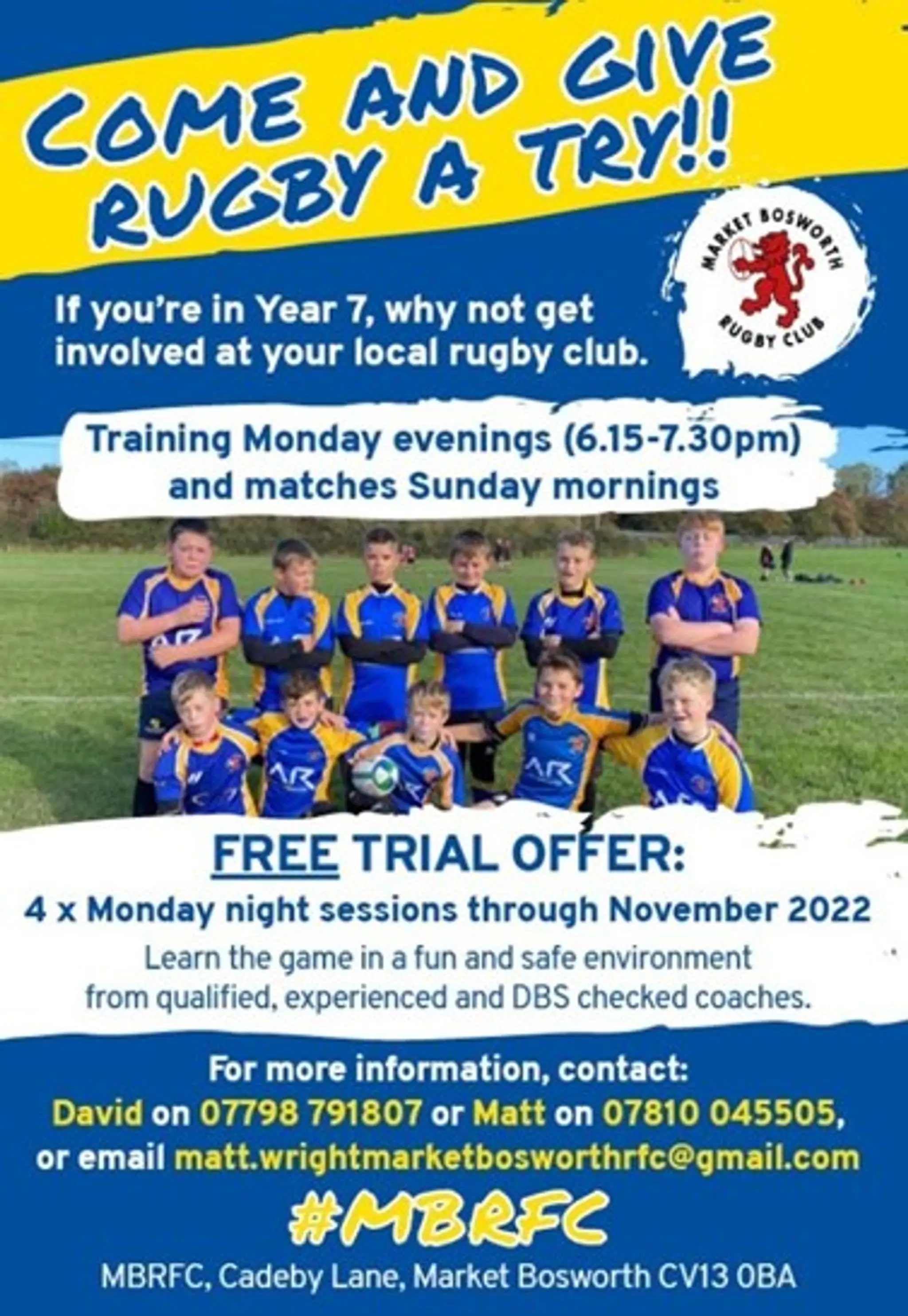 Market Bosworth Rugby Football Club