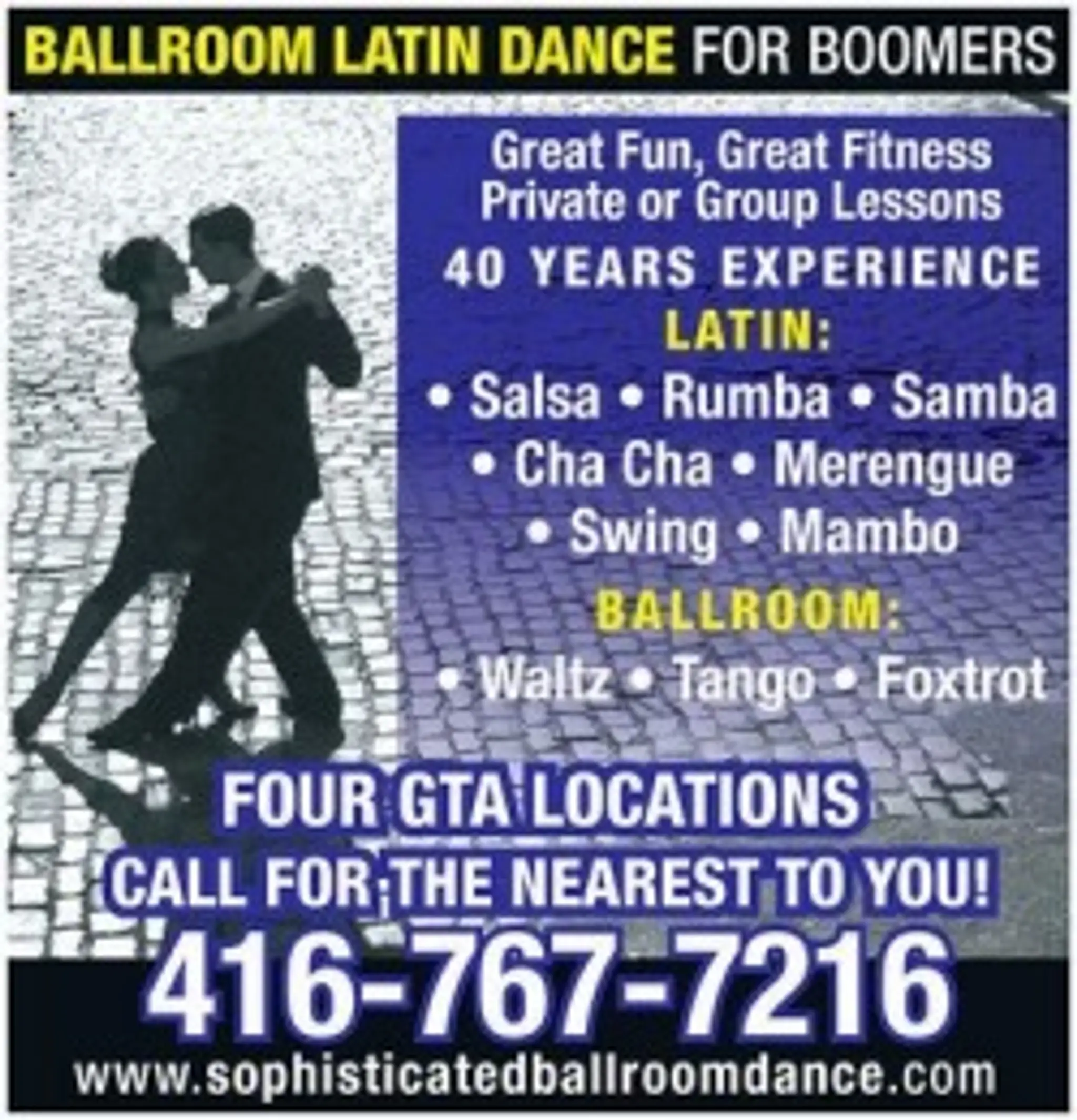 BALLROOM AND LATIN AMERICAN DANCE CLASSES