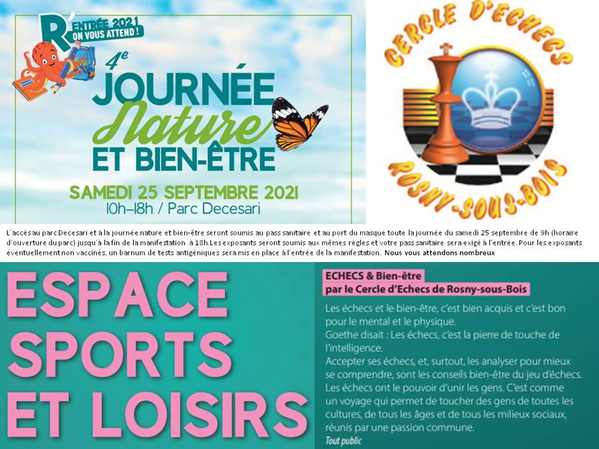 Le Cercle d'echecs de Rosny sous Bois