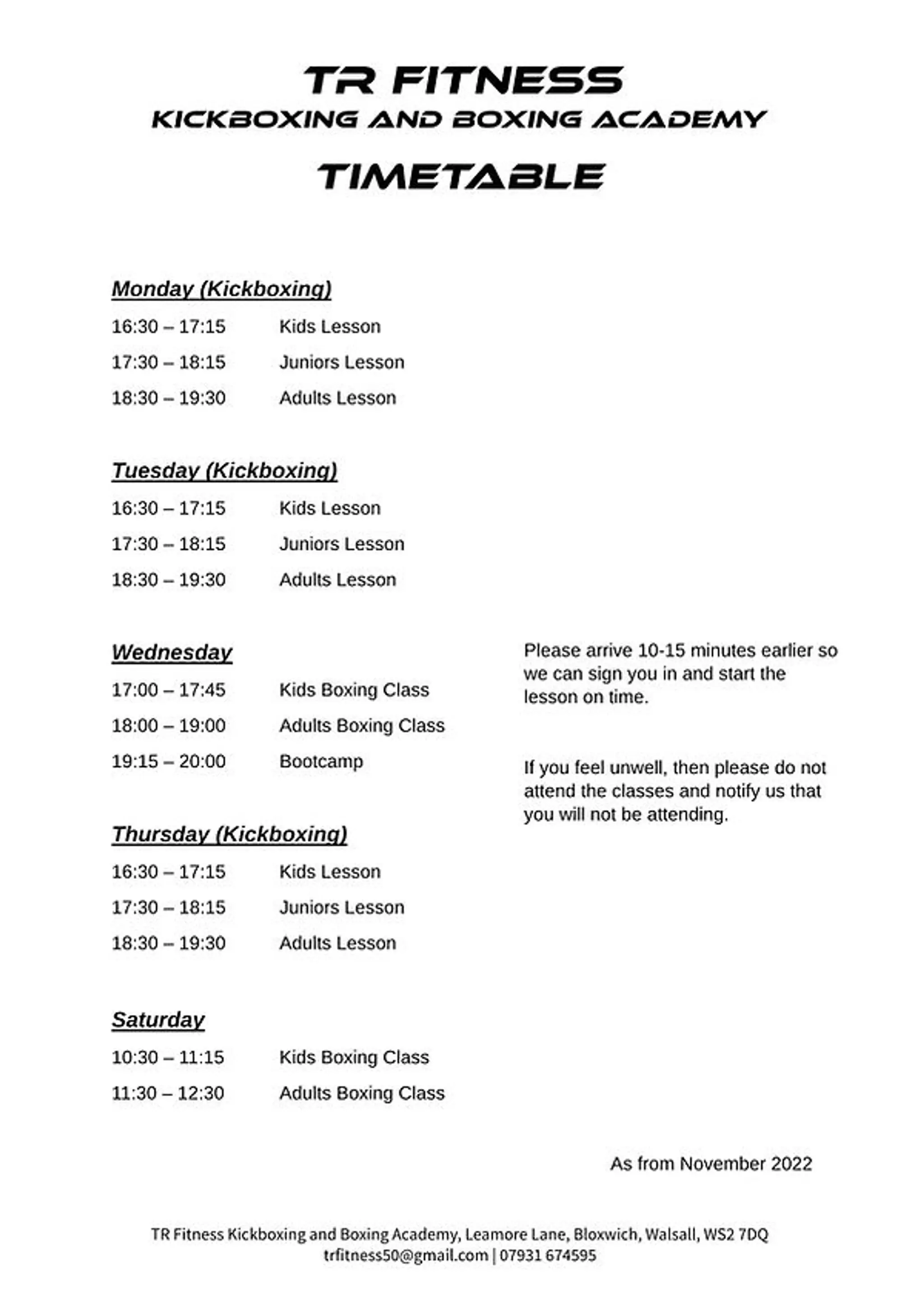 TR Fitness Kickboxing and Boxing Academy & Gym