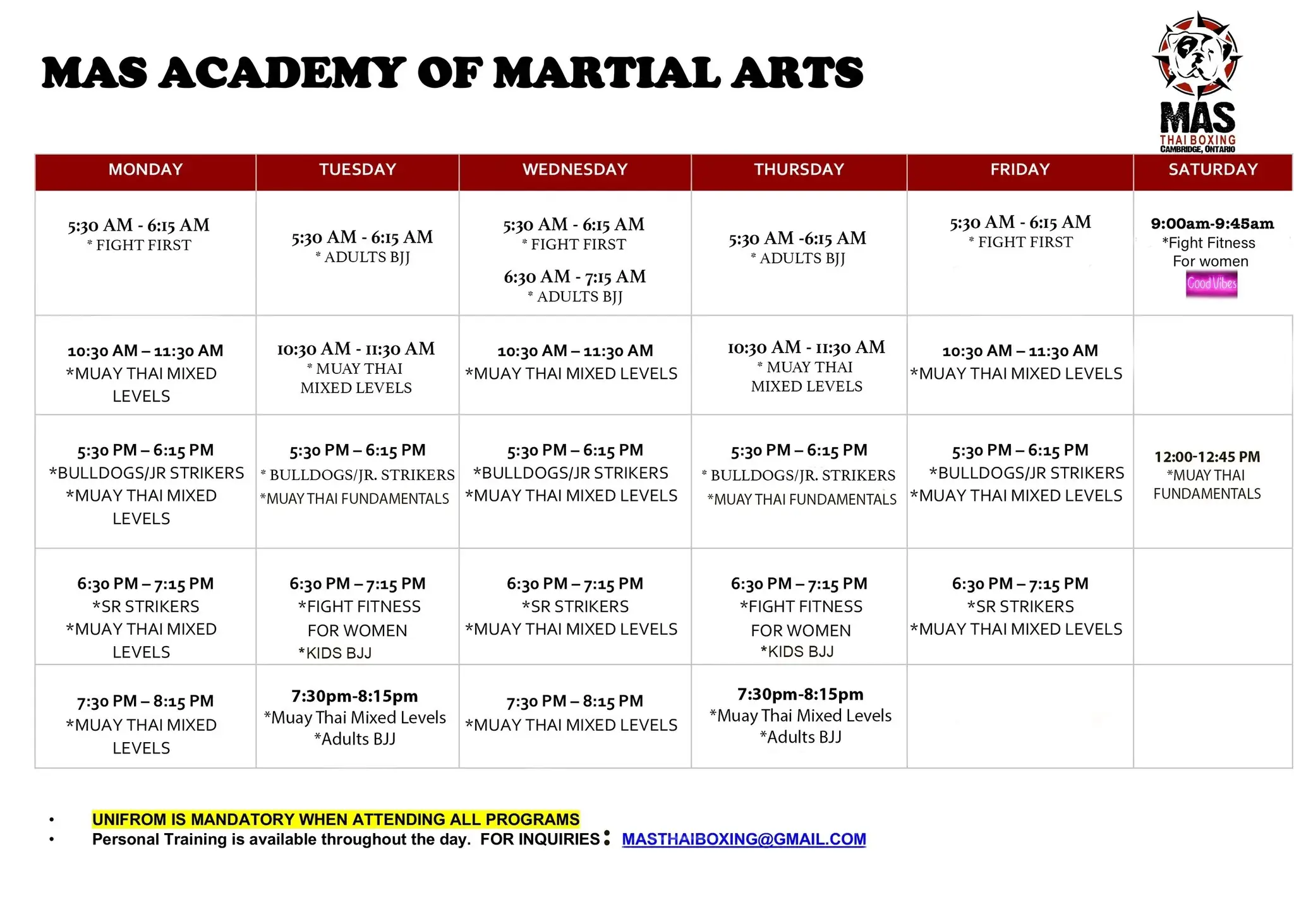 Mas Academy of Martial Arts