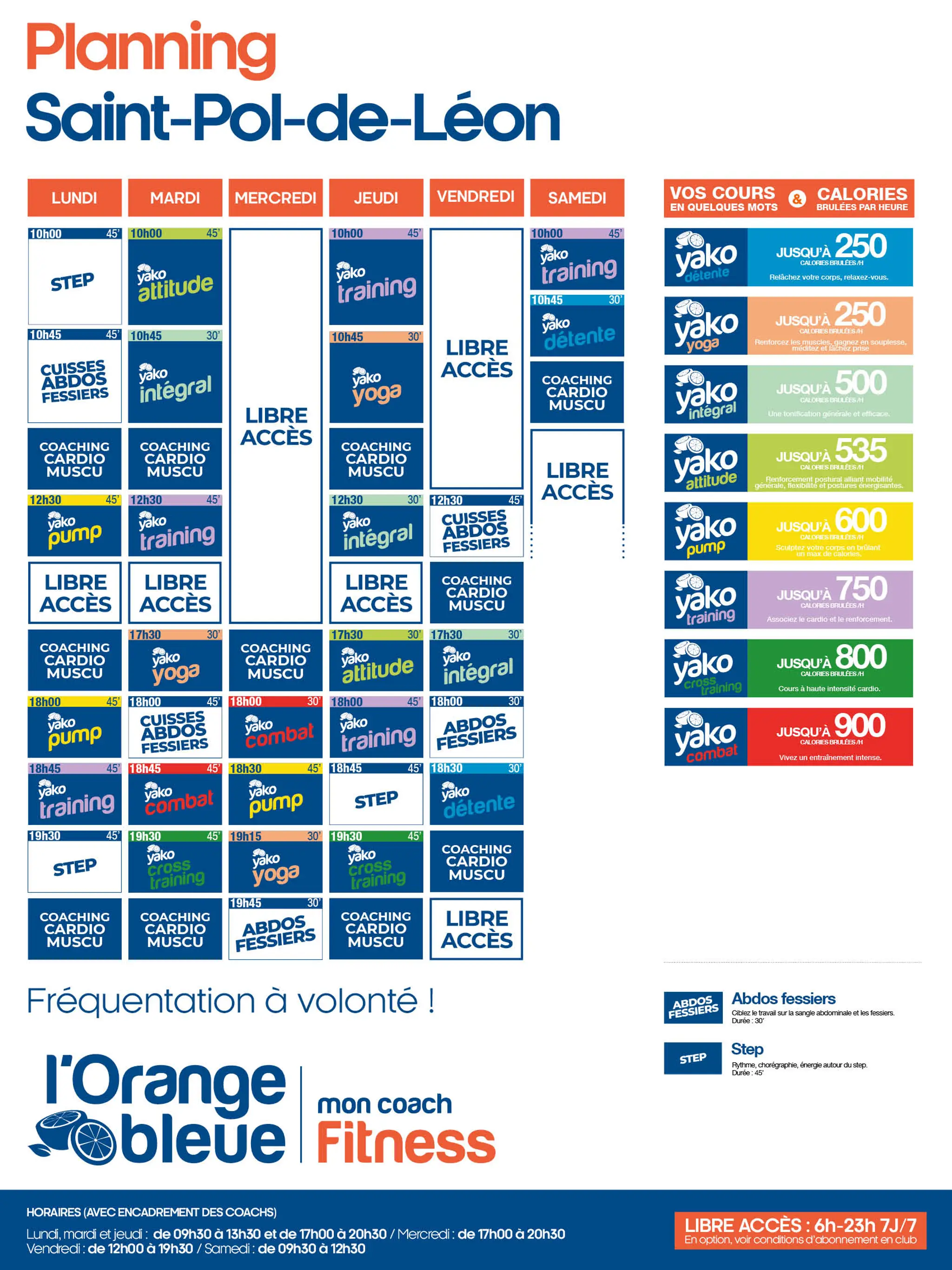 Orange Bleue Mon Coach Fitness
