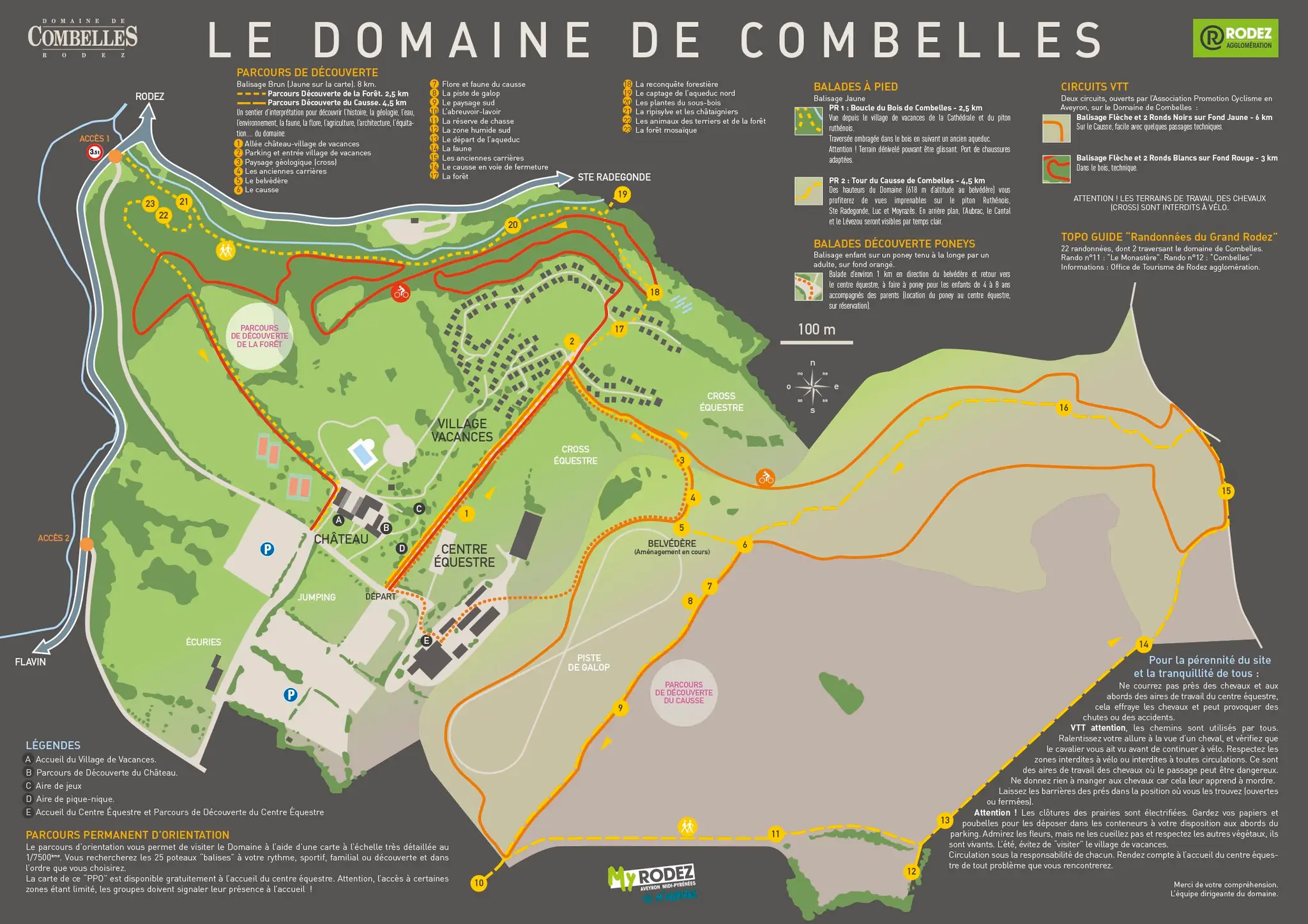 Area De Combelles Centre Équestre, Équitation