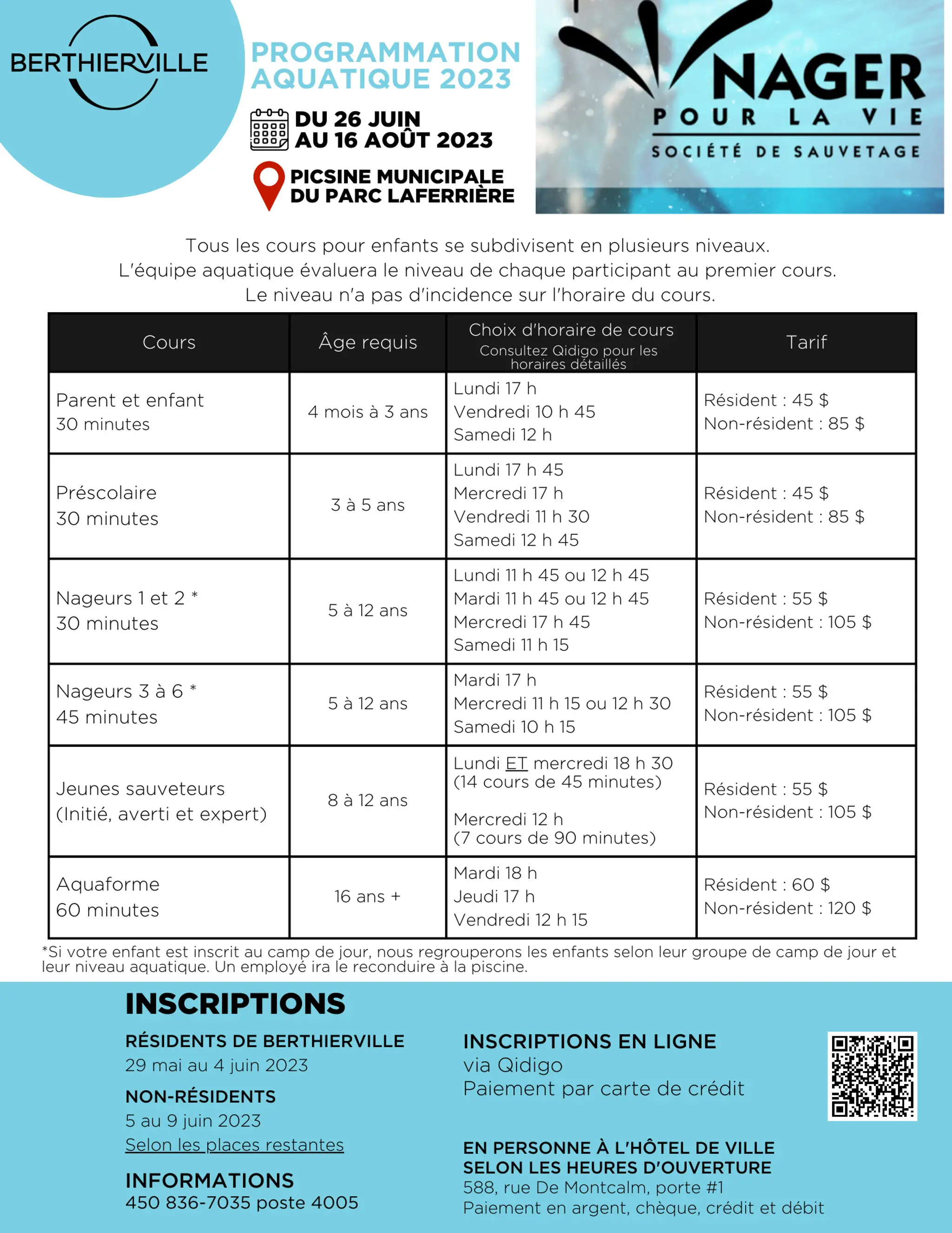 Berthierville Piscine