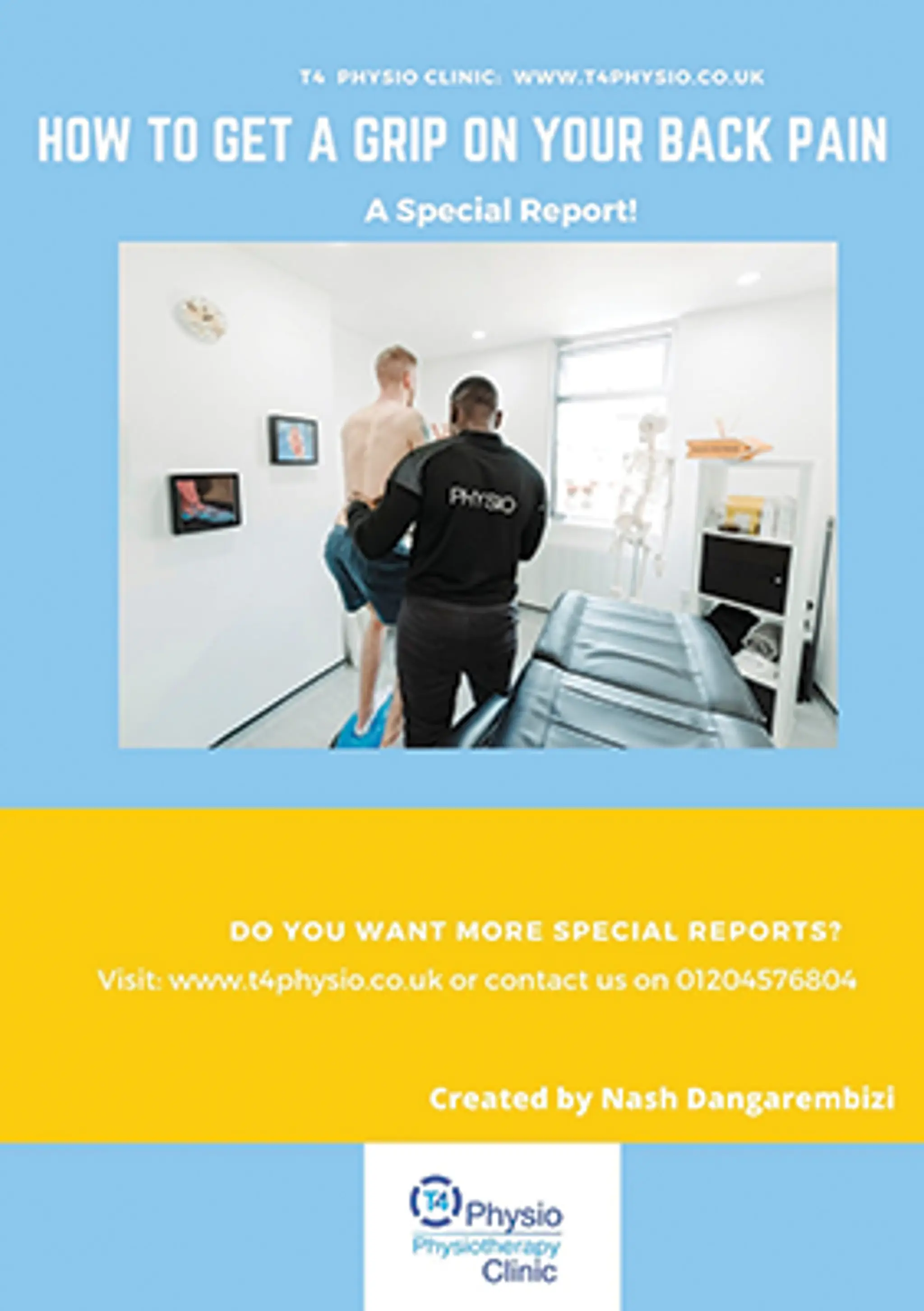 T4 Physio Clinic Bolton physio | Back pain | Knee pain