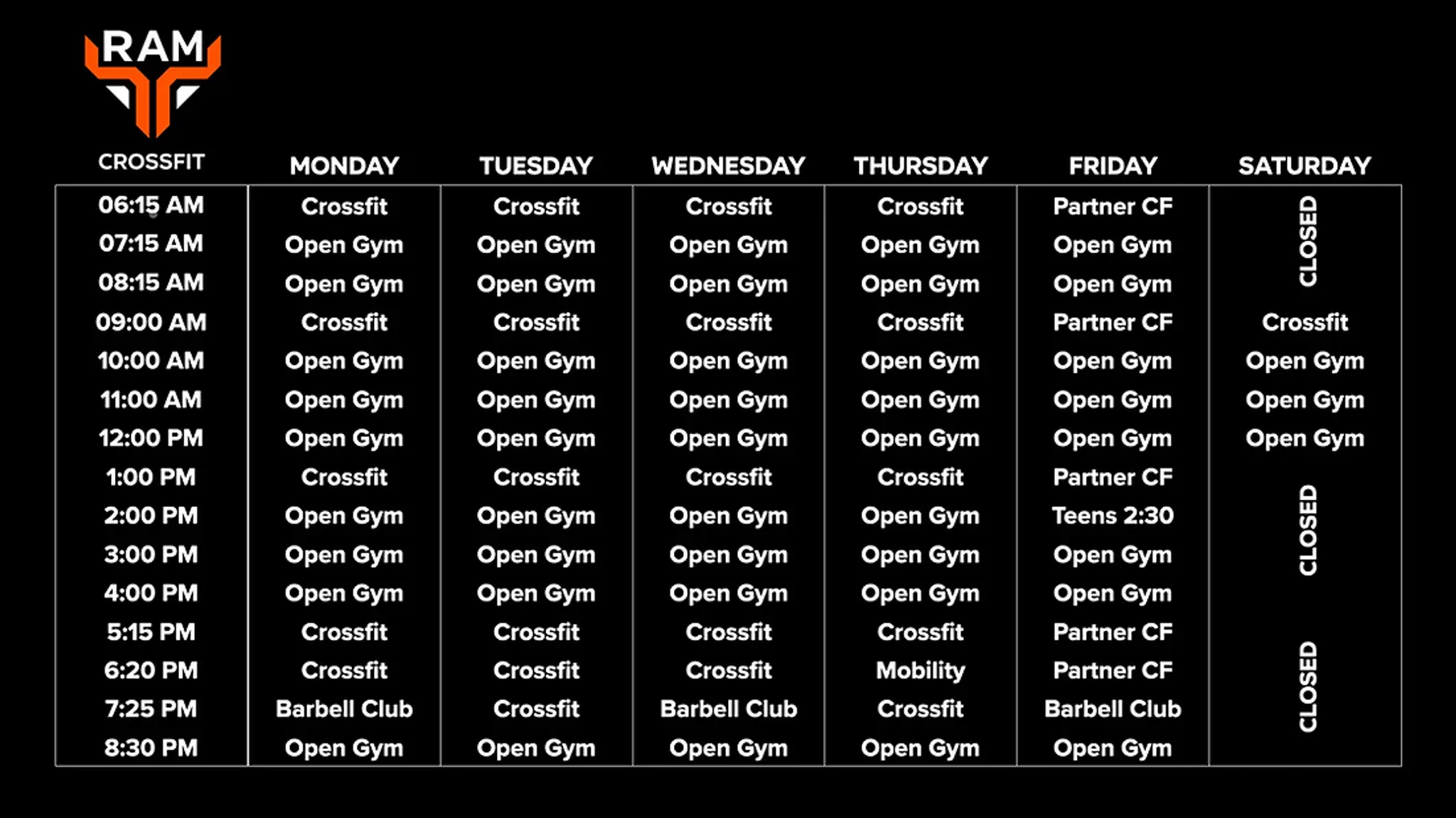 RAM Crossfit