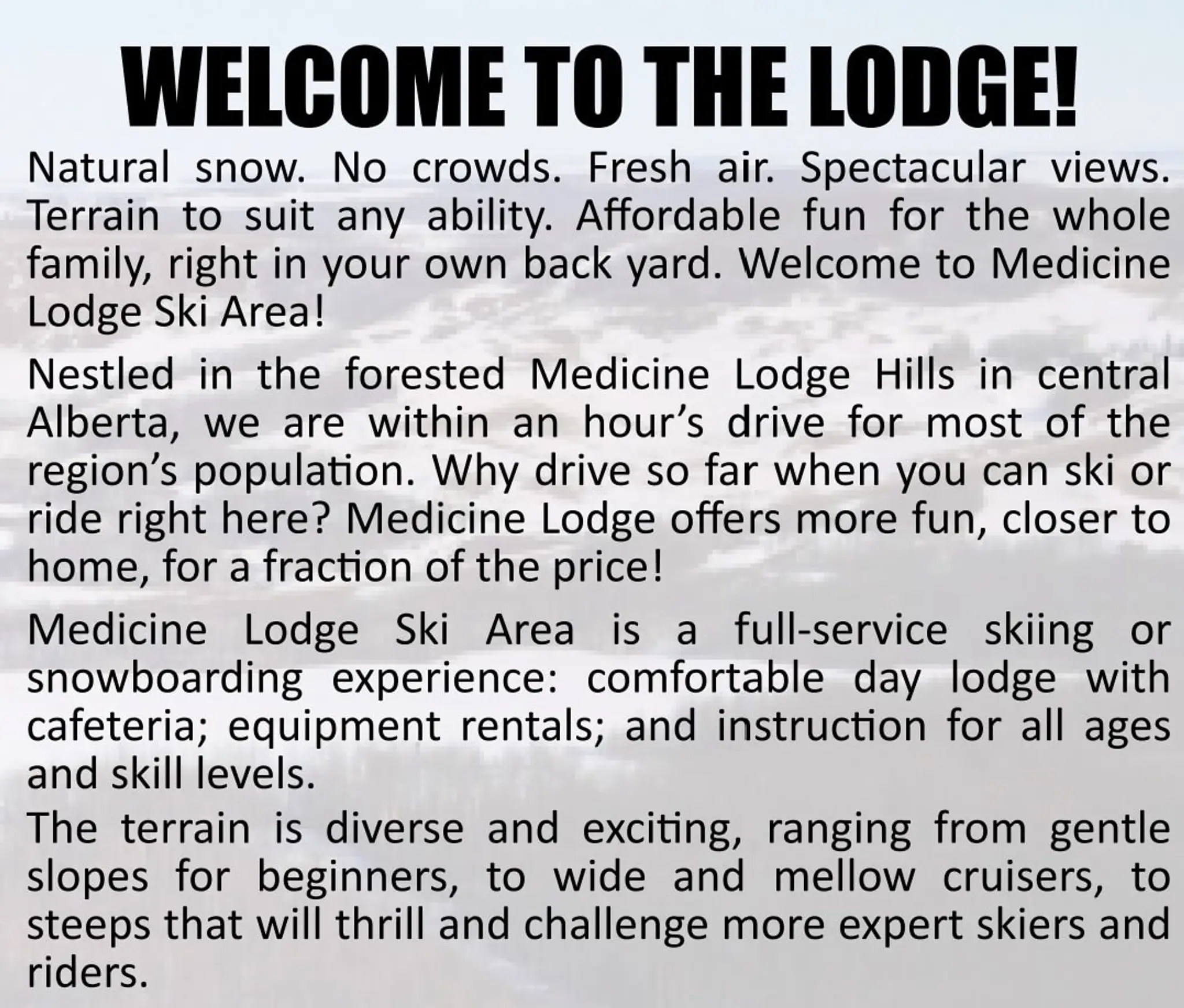 Medicine Lodge Ski Hill