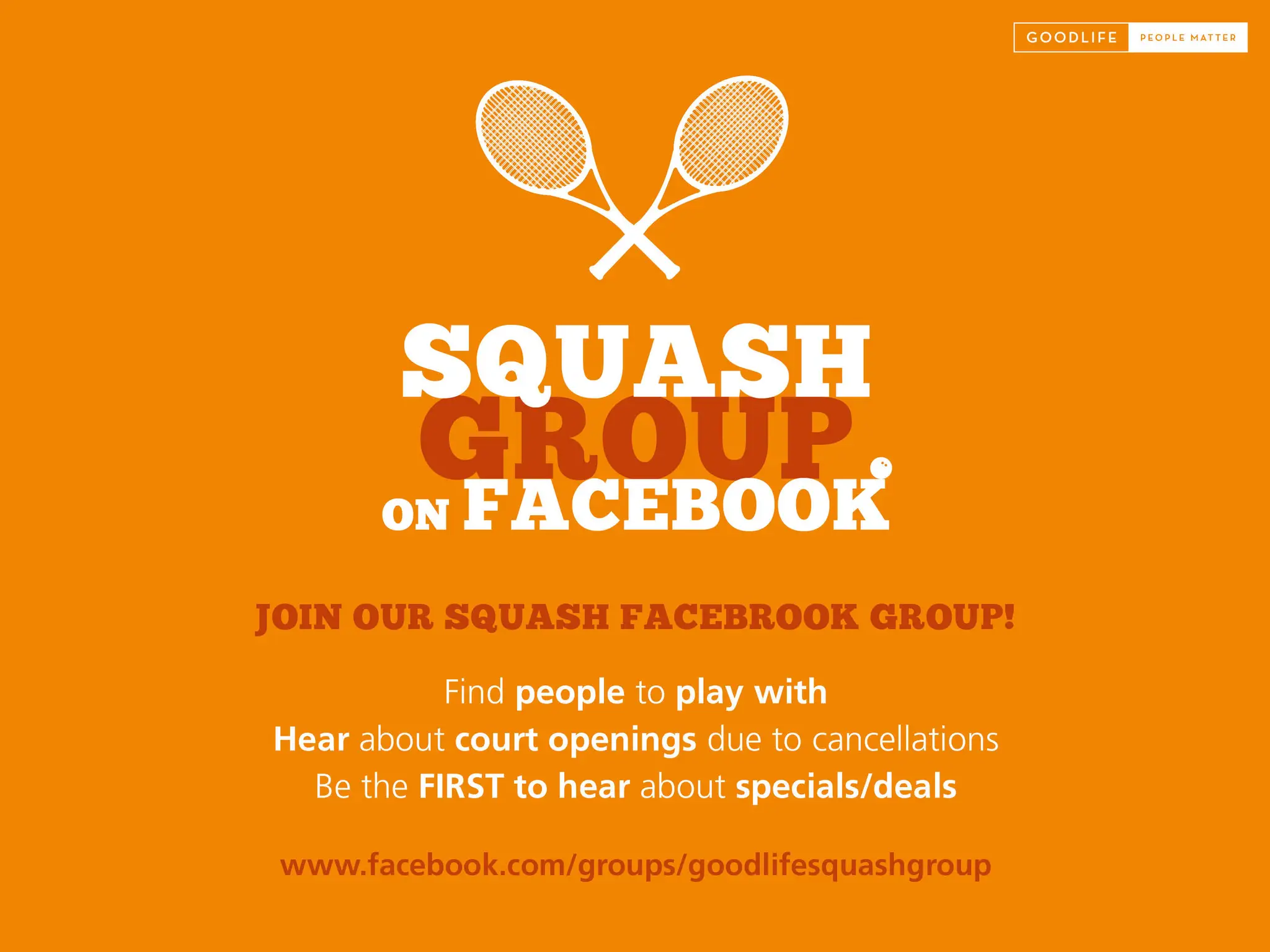 Squash Courts - Goodlife Community Centre