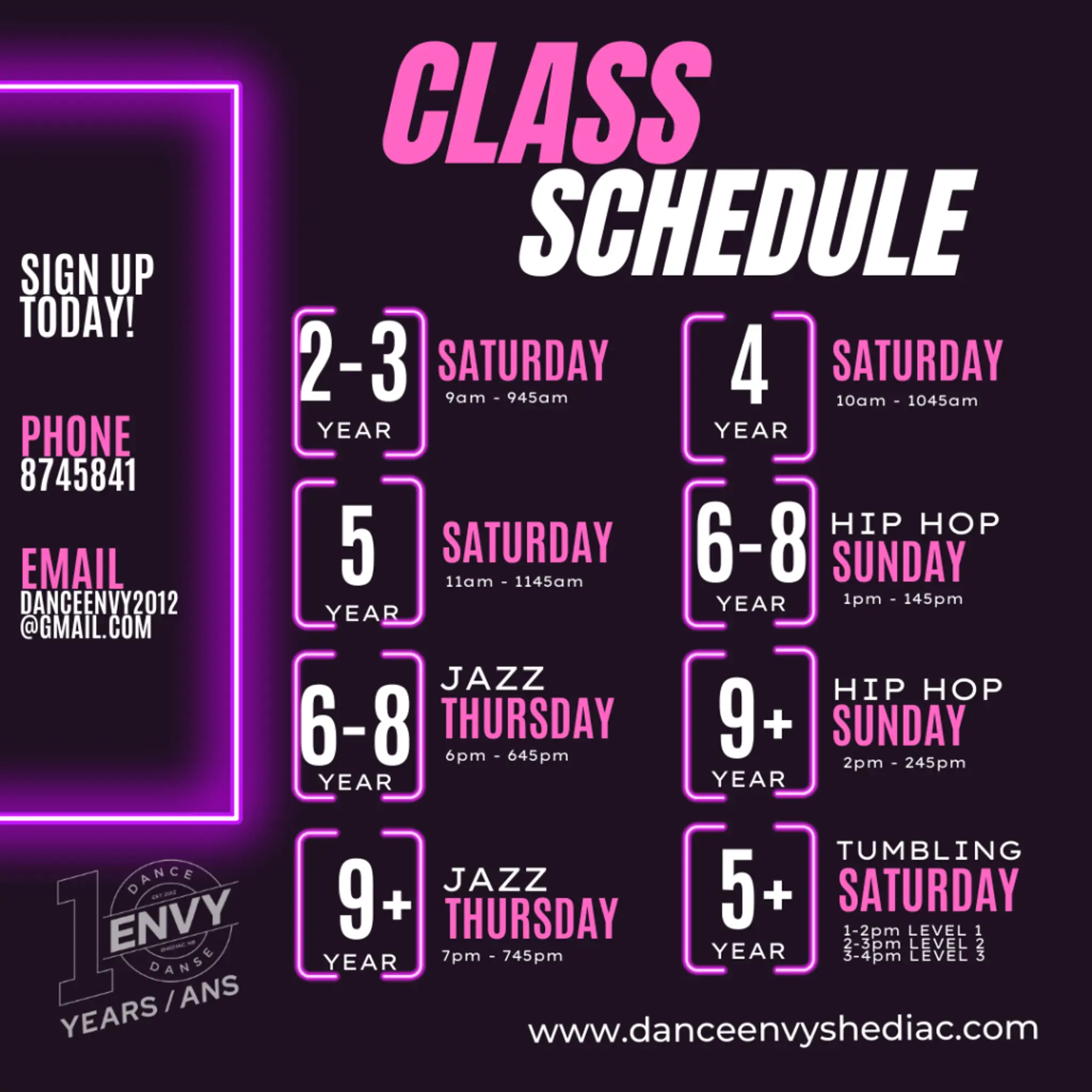 Dance Envy Studio - Moncton Dieppe & Riverview