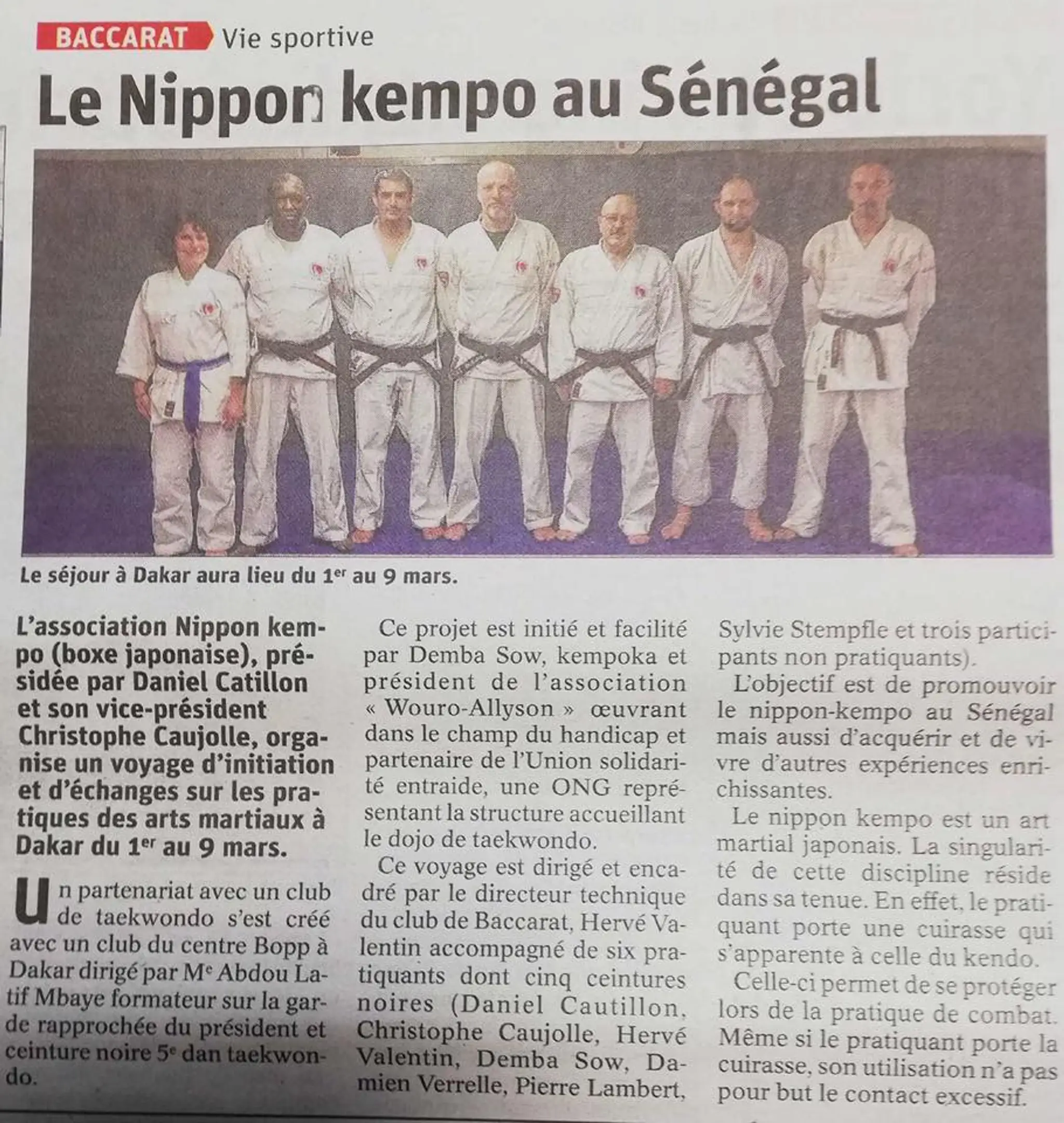 Nippon Kempo dojo Baccarat
