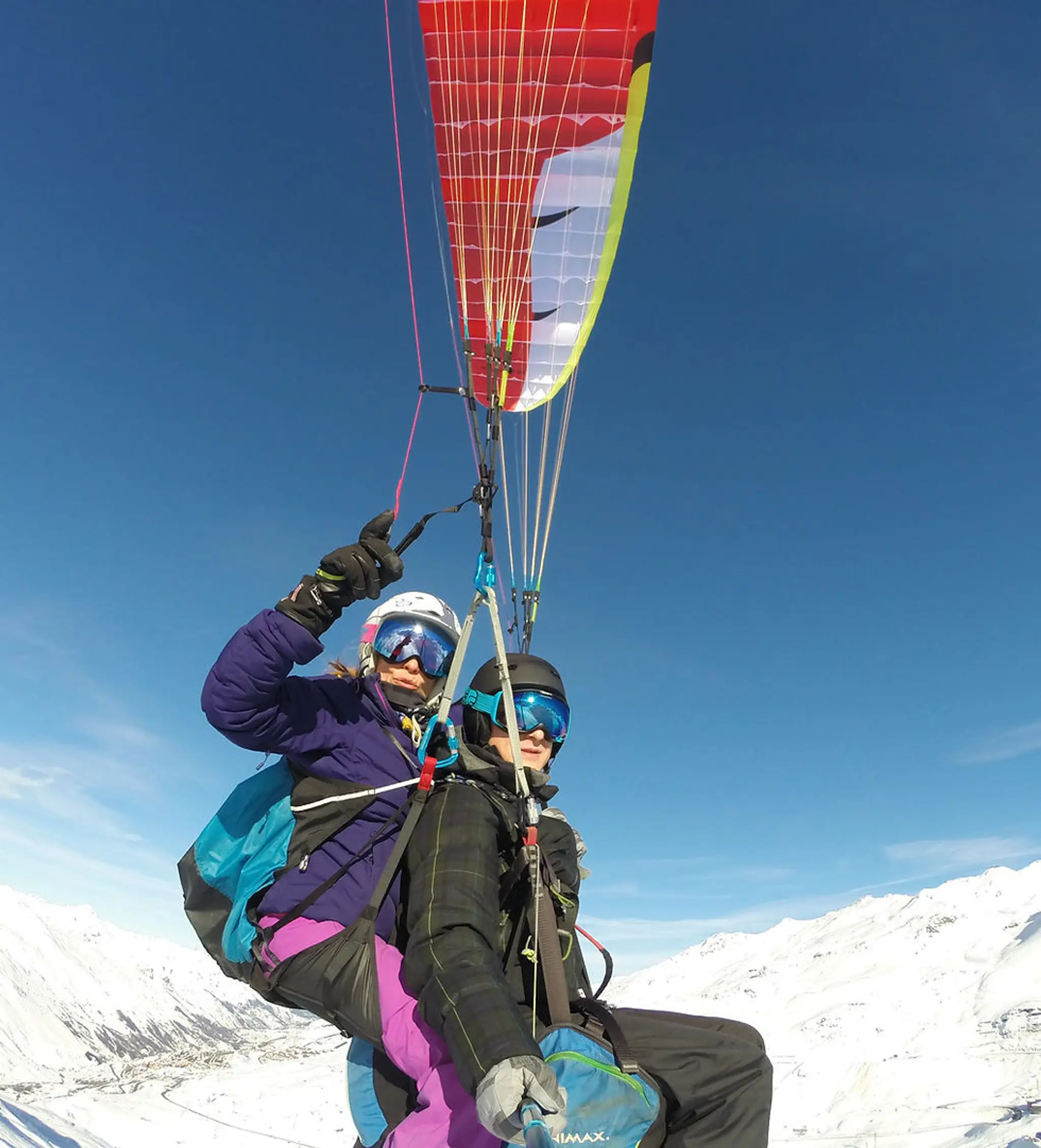 Fly and slide - Parapente Val Thorens et les Ménuires - Snake gliss - Yoga