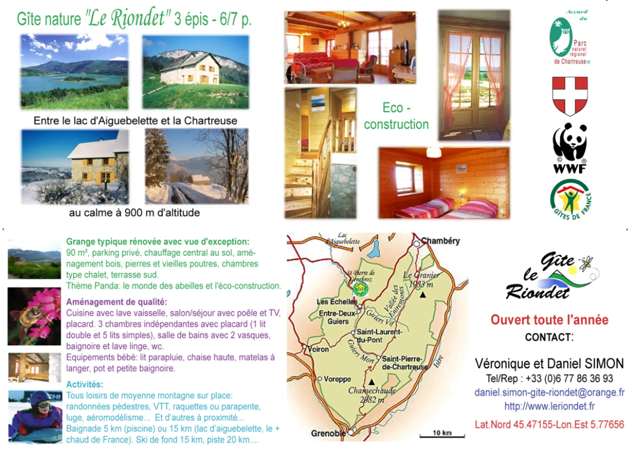 The Riondet cottage Aiguebelette Chartreuse