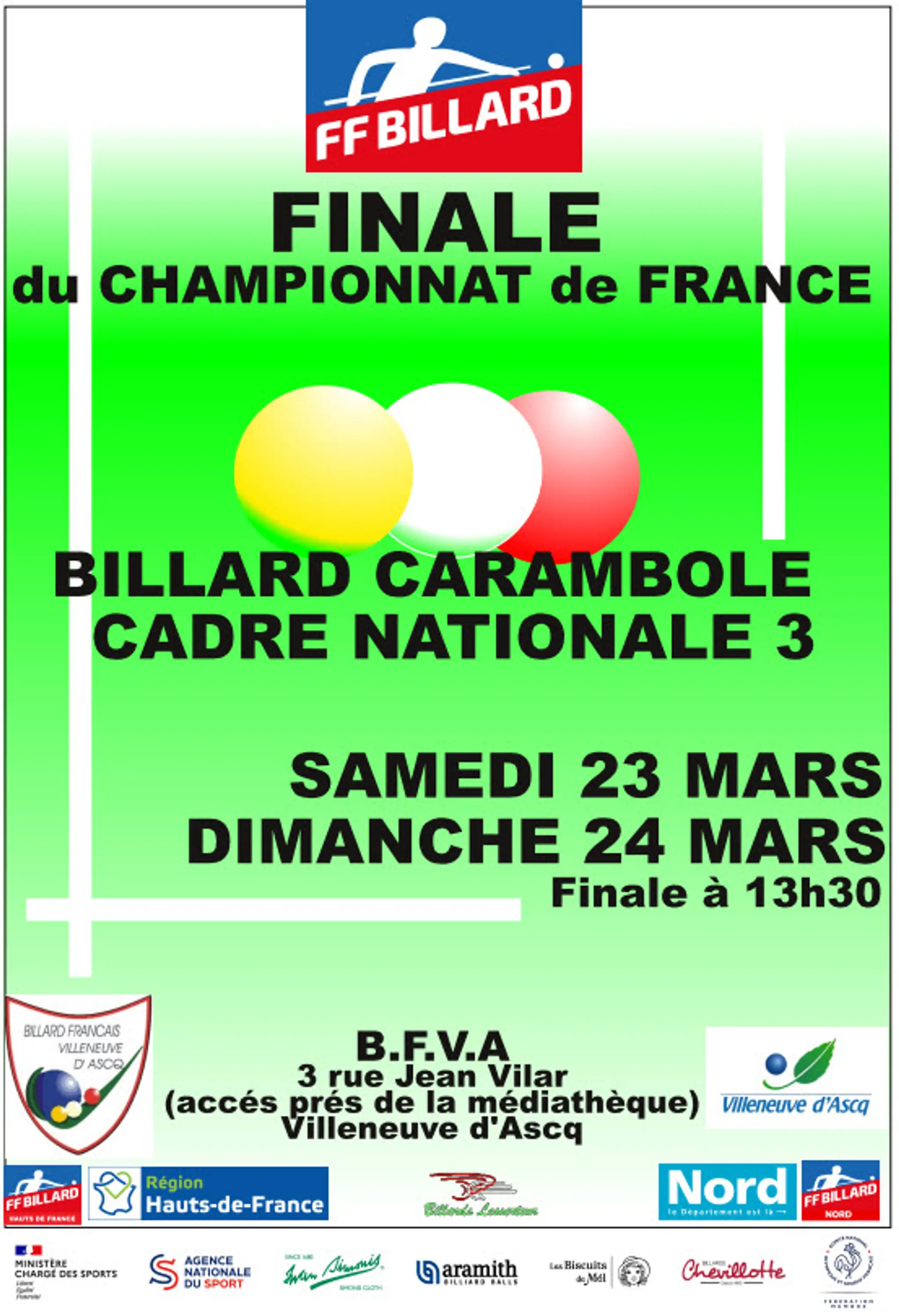 Billard Francais Villeneuve D Ascq